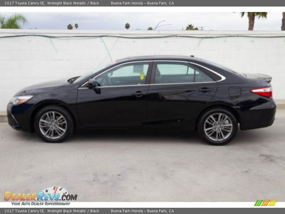 2017 Toyota Camry SE Midnight Black Metallic / Black Photo #8