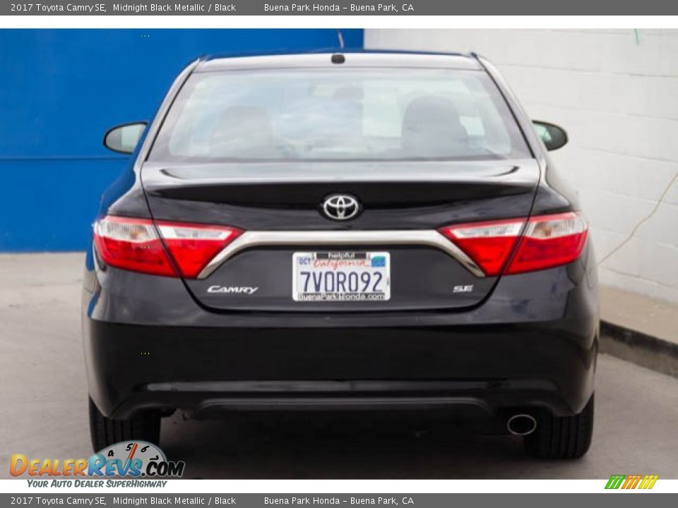 2017 Toyota Camry SE Midnight Black Metallic / Black Photo #9