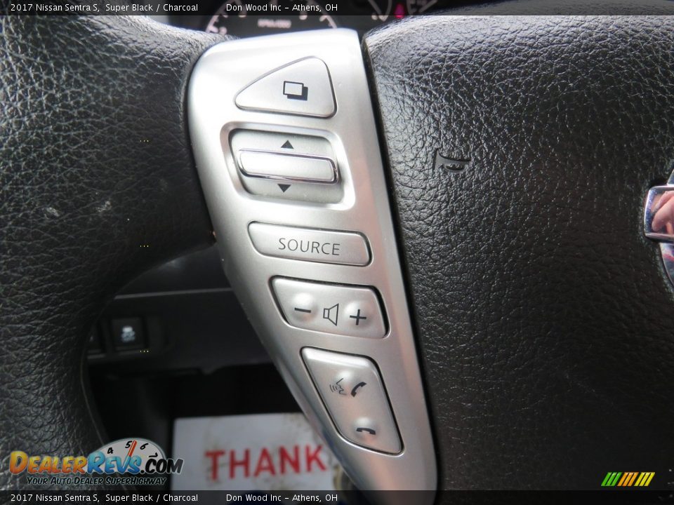 2017 Nissan Sentra S Super Black / Charcoal Photo #31