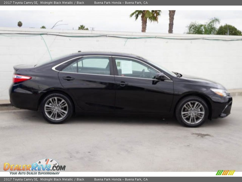 2017 Toyota Camry SE Midnight Black Metallic / Black Photo #12