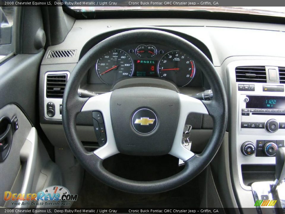 2008 Chevrolet Equinox LS Deep Ruby Red Metallic / Light Gray Photo #21