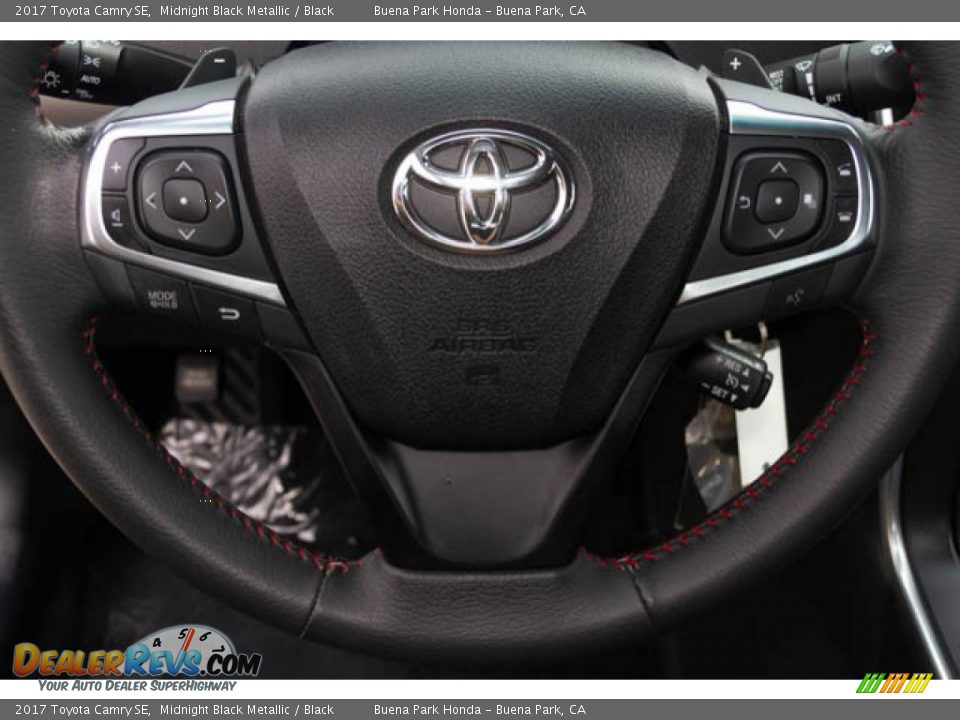 2017 Toyota Camry SE Midnight Black Metallic / Black Photo #13