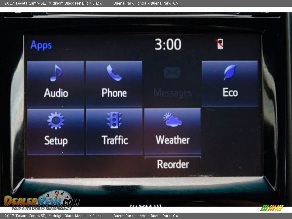 2017 Toyota Camry SE Midnight Black Metallic / Black Photo #22