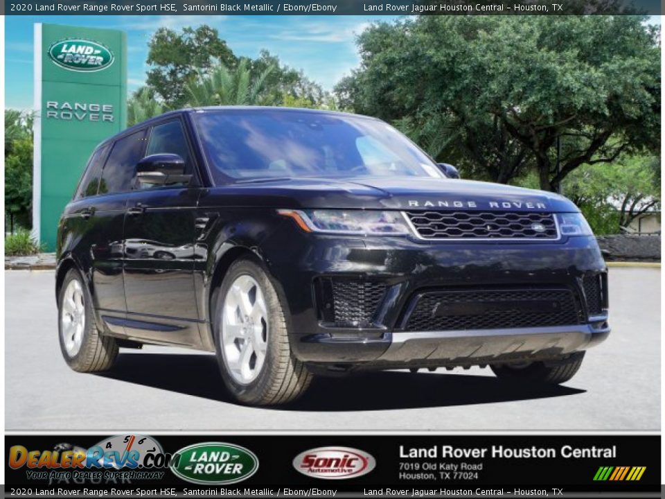 2020 Land Rover Range Rover Sport HSE Santorini Black Metallic / Ebony/Ebony Photo #2