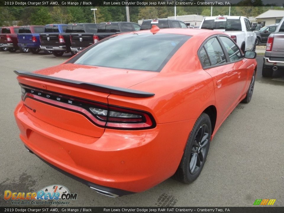 2019 Dodge Charger SXT AWD Go Mango / Black Photo #5