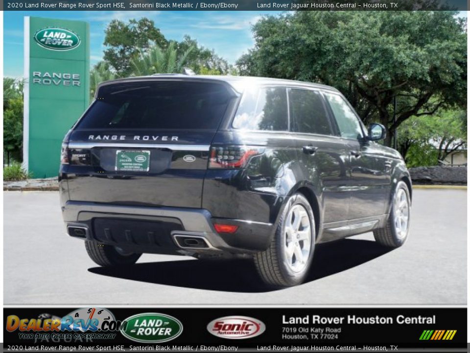 2020 Land Rover Range Rover Sport HSE Santorini Black Metallic / Ebony/Ebony Photo #4