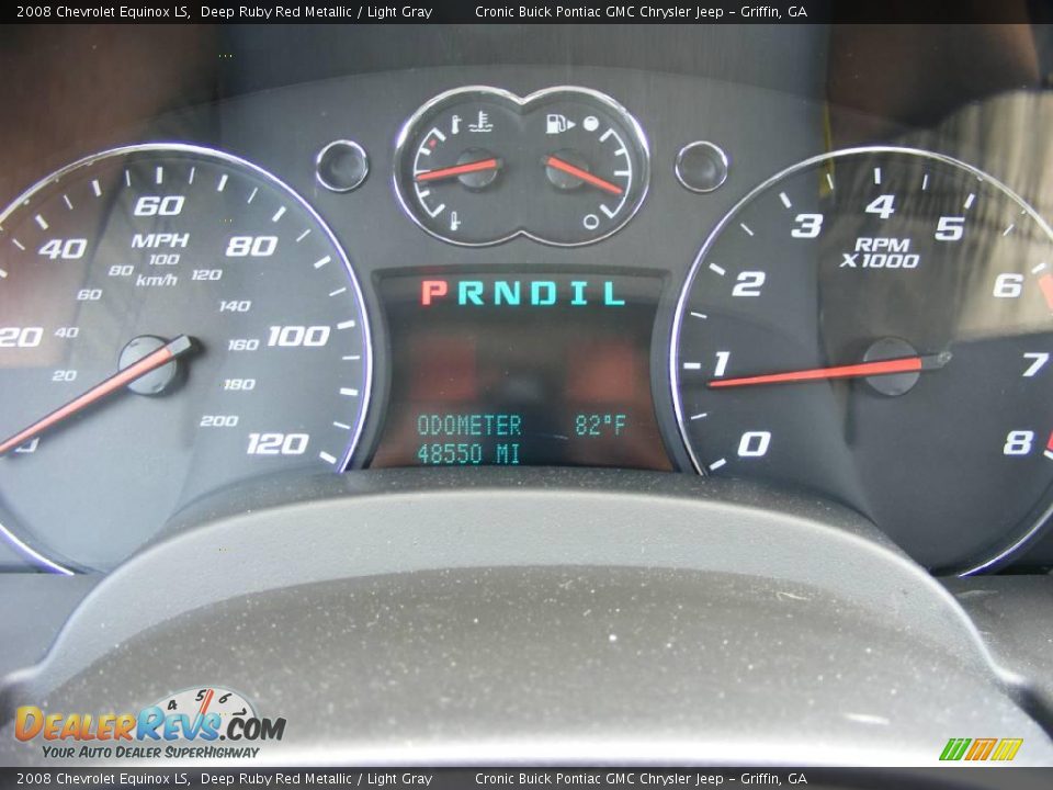 2008 Chevrolet Equinox LS Deep Ruby Red Metallic / Light Gray Photo #22