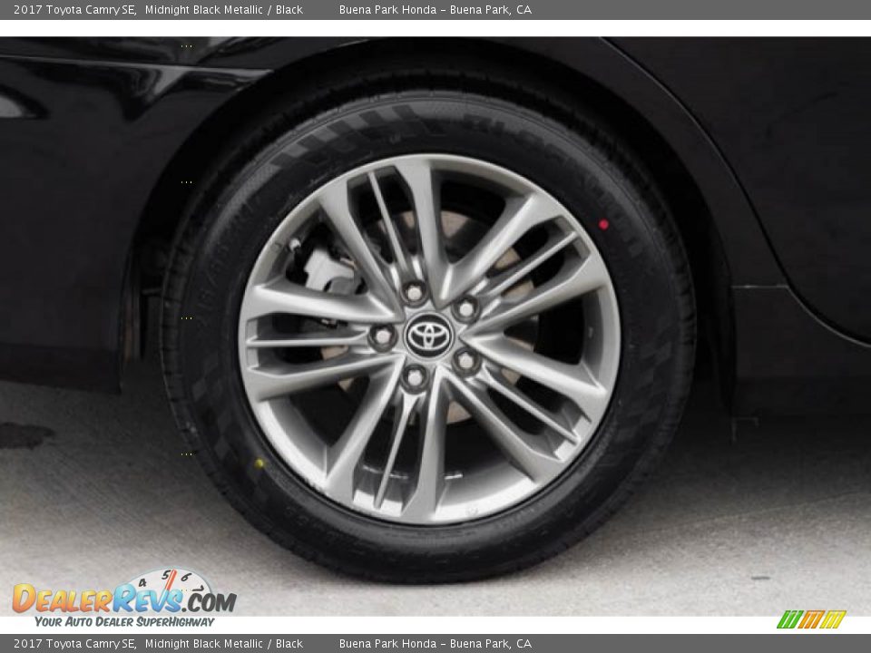 2017 Toyota Camry SE Midnight Black Metallic / Black Photo #31