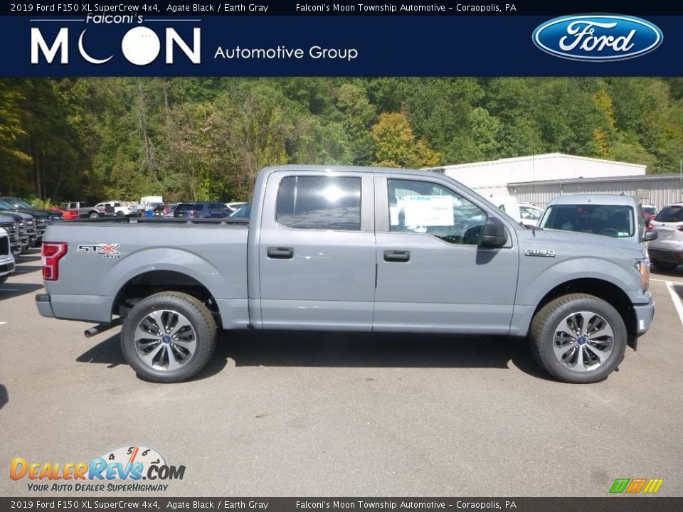 2019 Ford F150 XL SuperCrew 4x4 Agate Black / Earth Gray Photo #1
