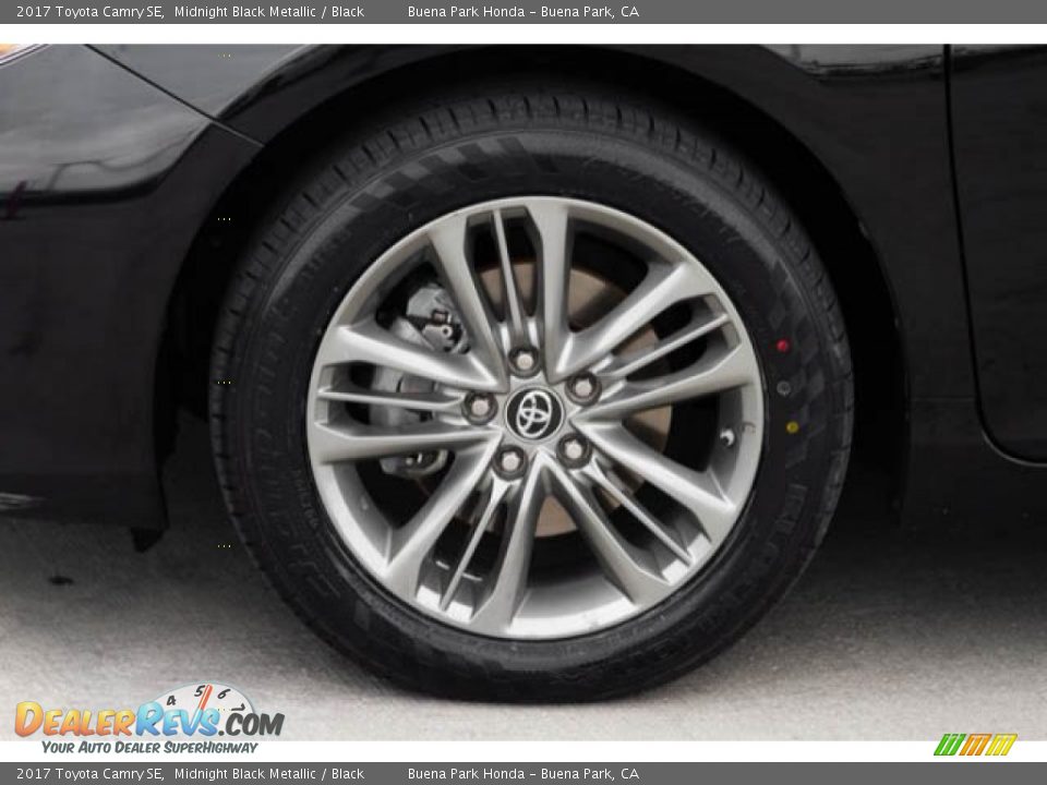 2017 Toyota Camry SE Midnight Black Metallic / Black Photo #34