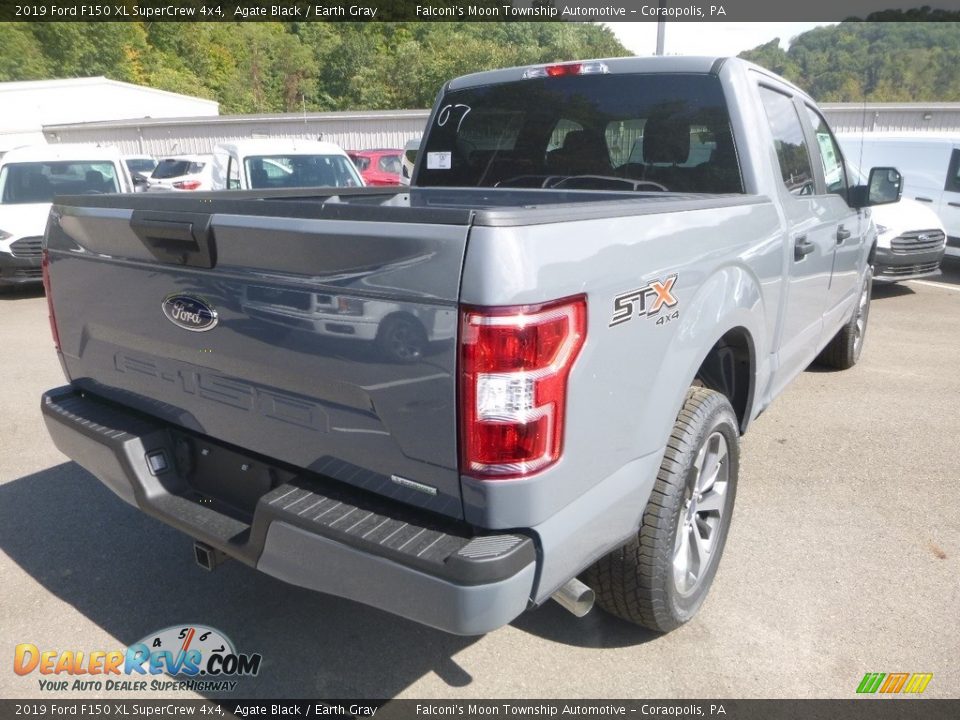 2019 Ford F150 XL SuperCrew 4x4 Agate Black / Earth Gray Photo #2