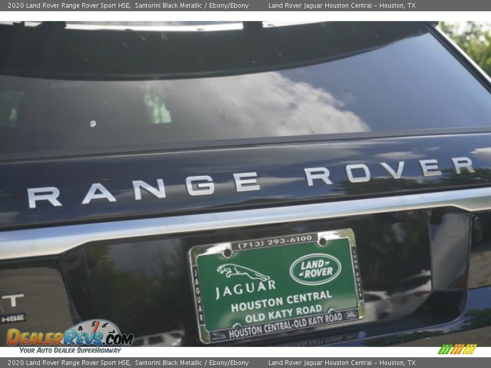 2020 Land Rover Range Rover Sport HSE Santorini Black Metallic / Ebony/Ebony Photo #10