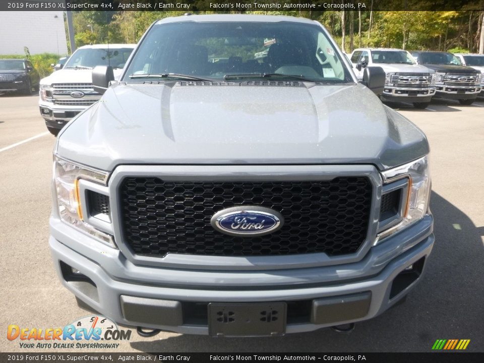 2019 Ford F150 XL SuperCrew 4x4 Agate Black / Earth Gray Photo #4