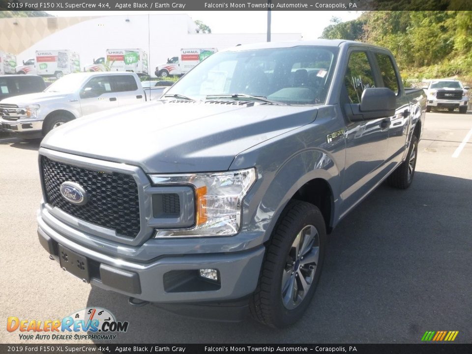 2019 Ford F150 XL SuperCrew 4x4 Agate Black / Earth Gray Photo #5