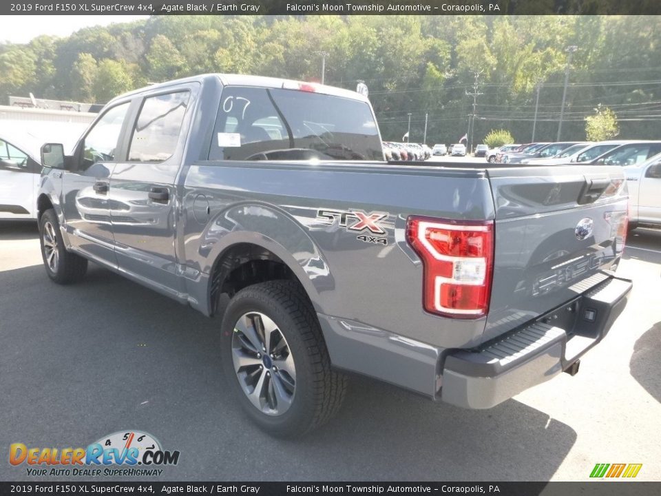 2019 Ford F150 XL SuperCrew 4x4 Agate Black / Earth Gray Photo #6