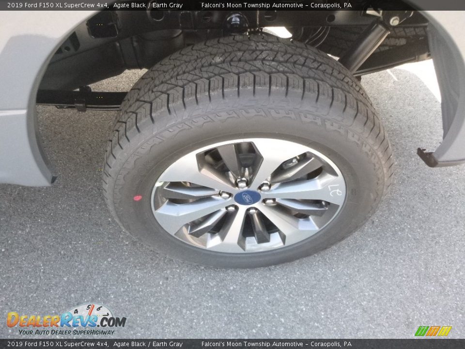 2019 Ford F150 XL SuperCrew 4x4 Agate Black / Earth Gray Photo #7