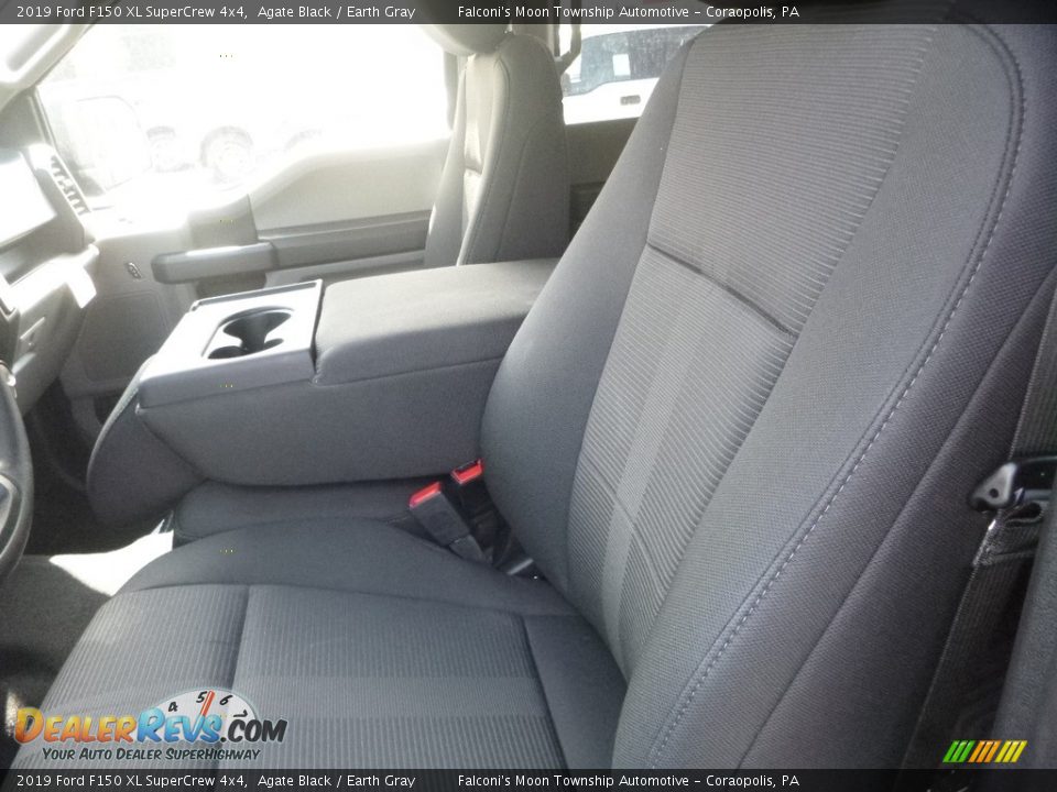 2019 Ford F150 XL SuperCrew 4x4 Agate Black / Earth Gray Photo #11