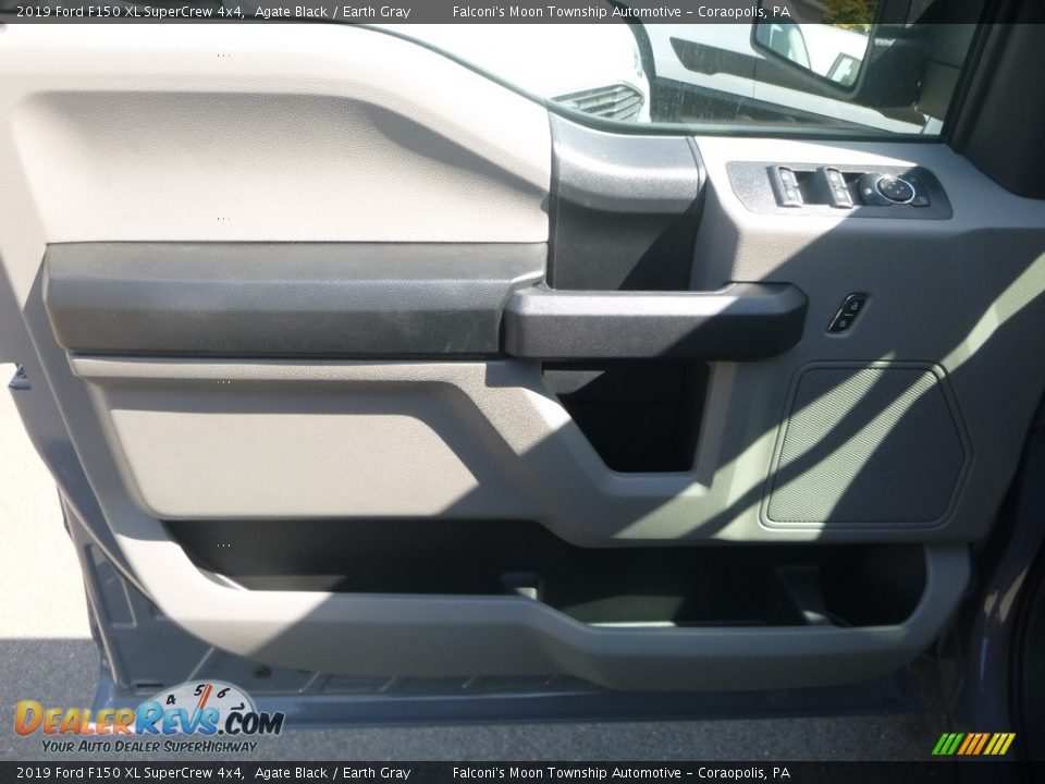 2019 Ford F150 XL SuperCrew 4x4 Agate Black / Earth Gray Photo #12