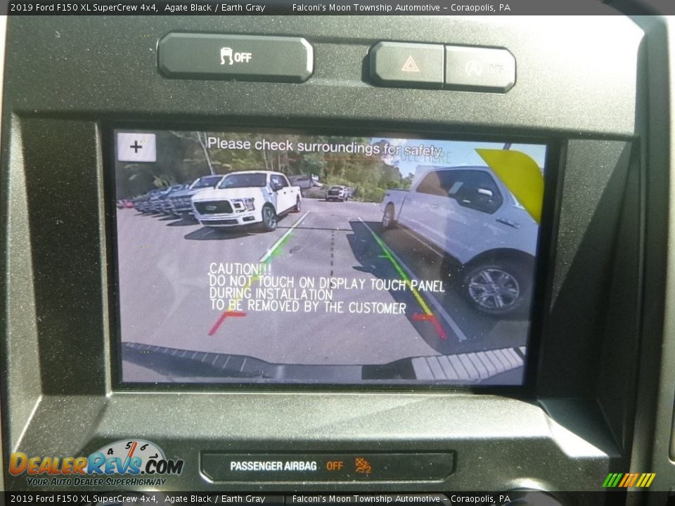 2019 Ford F150 XL SuperCrew 4x4 Agate Black / Earth Gray Photo #15