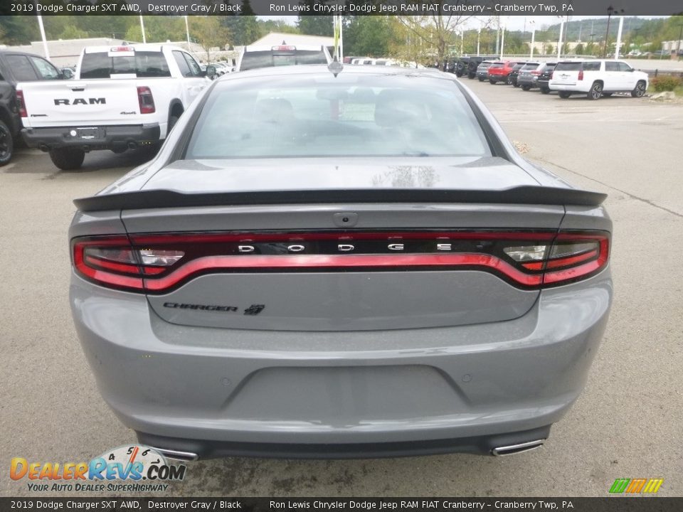 2019 Dodge Charger SXT AWD Destroyer Gray / Black Photo #4