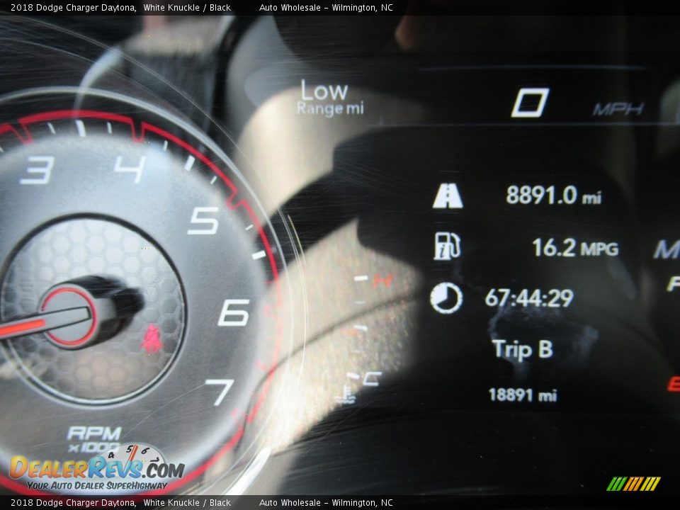 2018 Dodge Charger Daytona White Knuckle / Black Photo #15