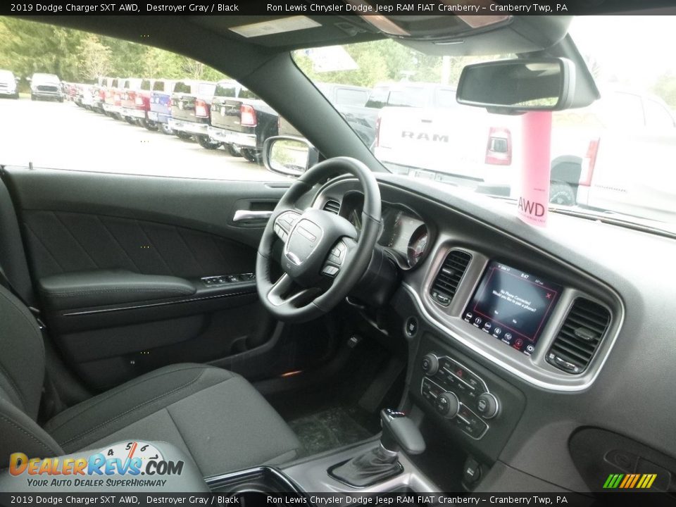 2019 Dodge Charger SXT AWD Destroyer Gray / Black Photo #10