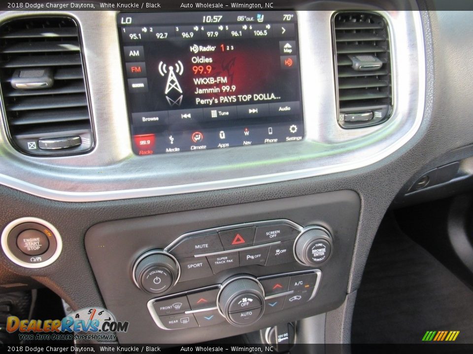 2018 Dodge Charger Daytona White Knuckle / Black Photo #18