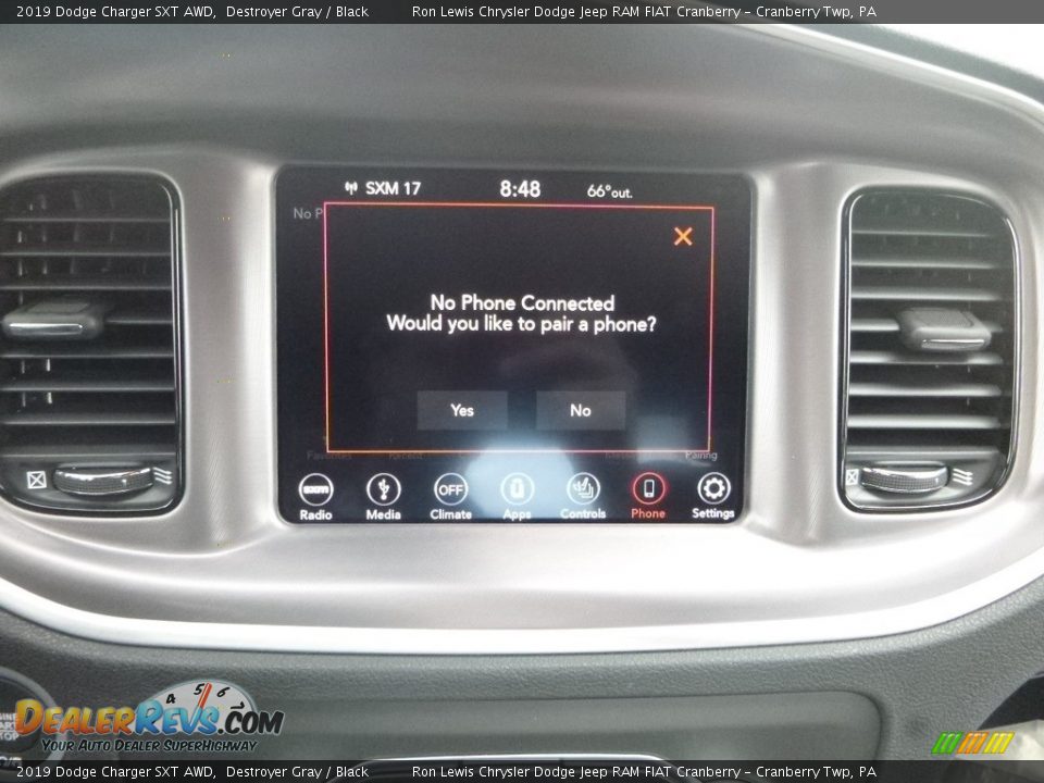 2019 Dodge Charger SXT AWD Destroyer Gray / Black Photo #15