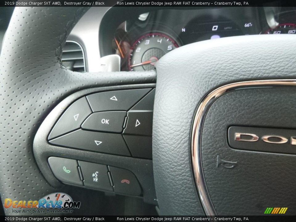 2019 Dodge Charger SXT AWD Destroyer Gray / Black Photo #18