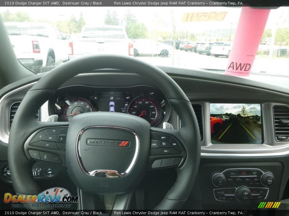 2019 Dodge Charger SXT AWD Destroyer Gray / Black Photo #19