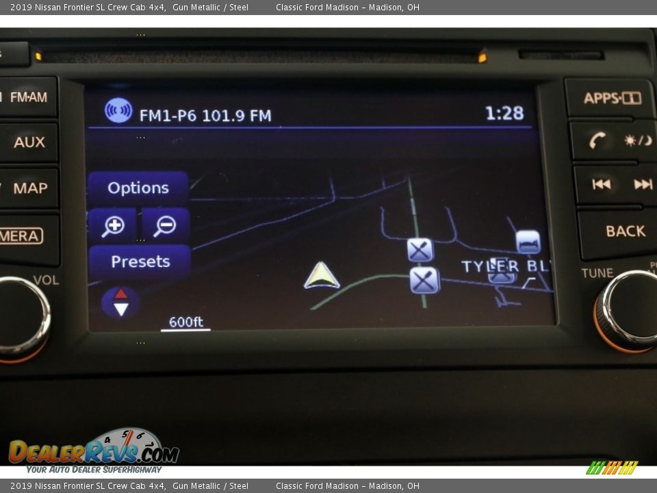 2019 Nissan Frontier SL Crew Cab 4x4 Gun Metallic / Steel Photo #10