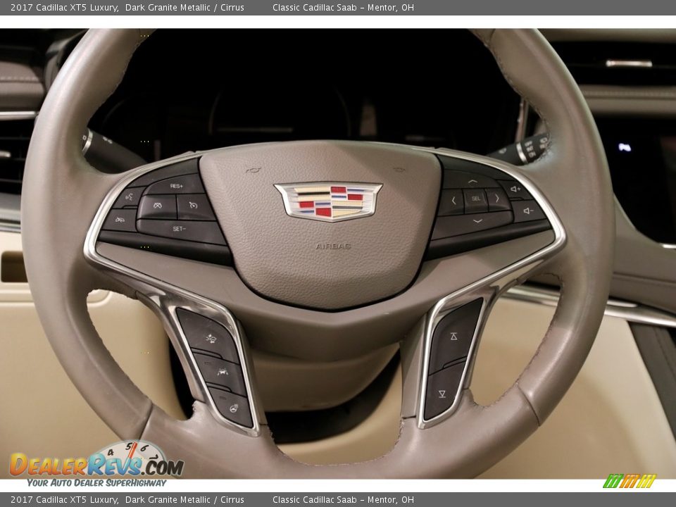 2017 Cadillac XT5 Luxury Dark Granite Metallic / Cirrus Photo #7