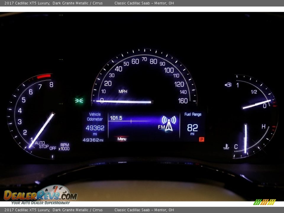 2017 Cadillac XT5 Luxury Dark Granite Metallic / Cirrus Photo #8