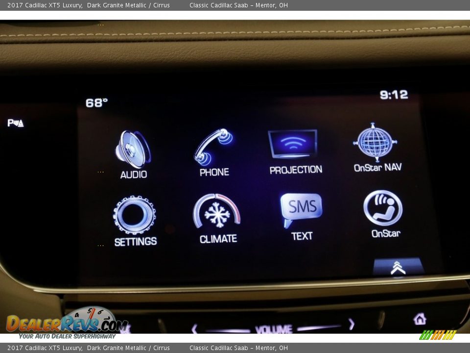 2017 Cadillac XT5 Luxury Dark Granite Metallic / Cirrus Photo #10