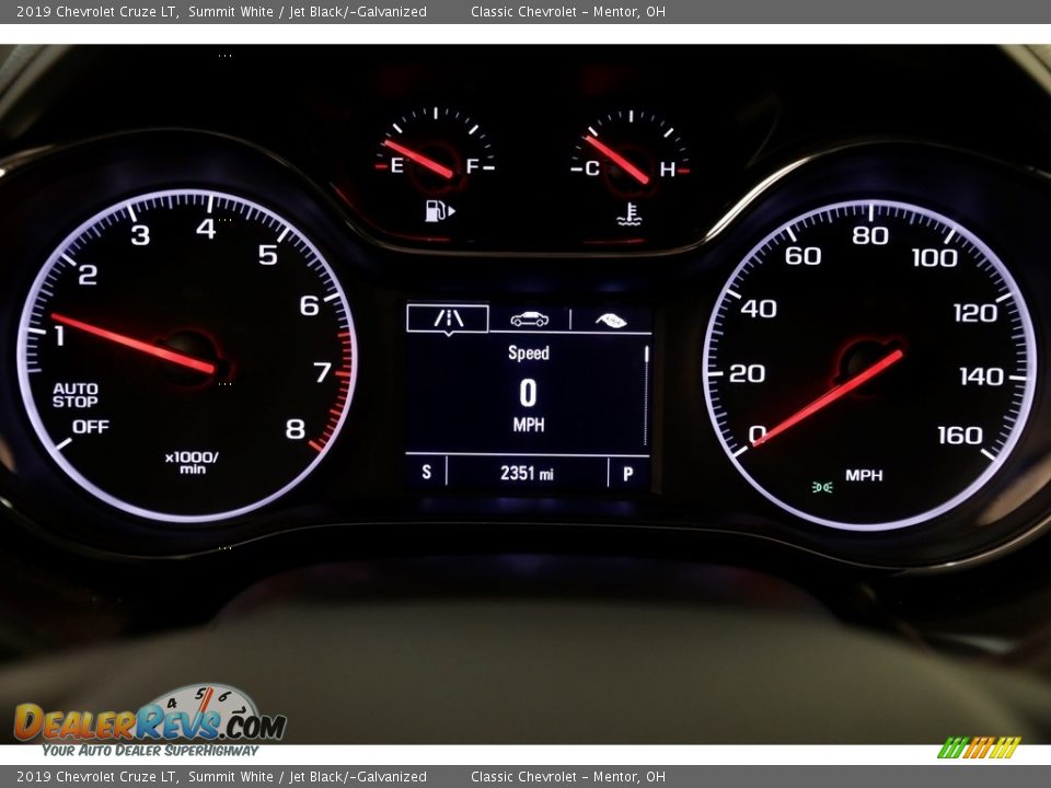 2019 Chevrolet Cruze LT Summit White / Jet Black/­Galvanized Photo #8