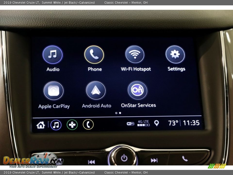 2019 Chevrolet Cruze LT Summit White / Jet Black/­Galvanized Photo #10