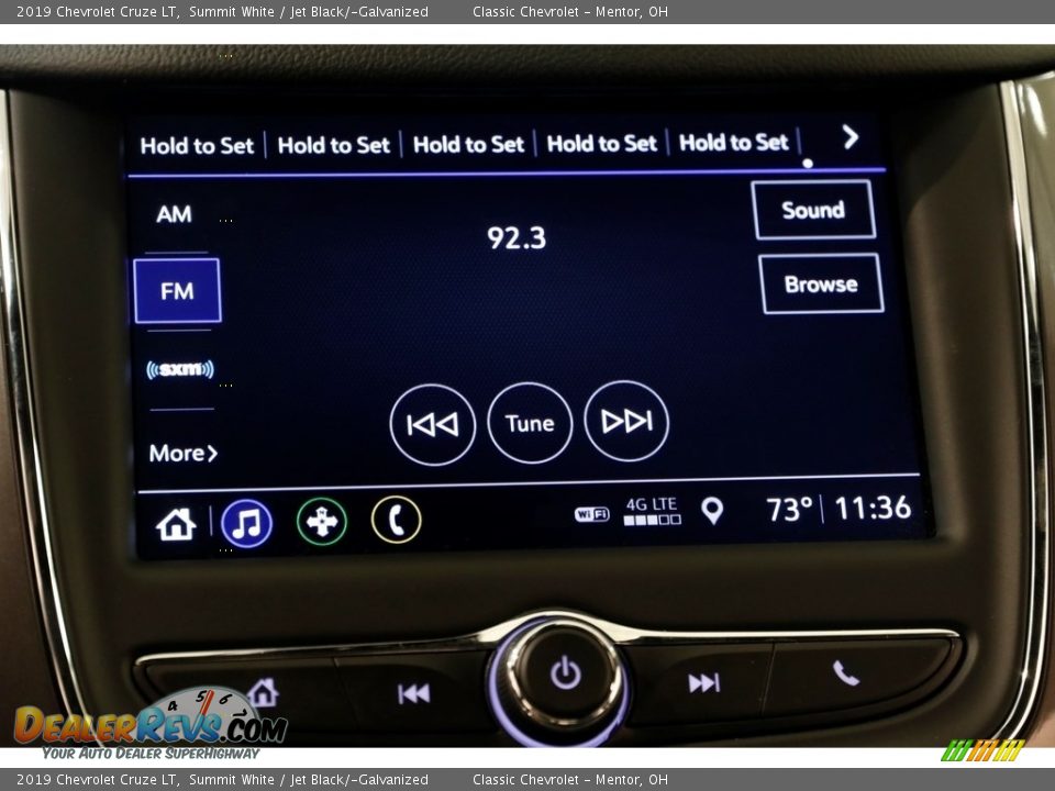 2019 Chevrolet Cruze LT Summit White / Jet Black/­Galvanized Photo #11