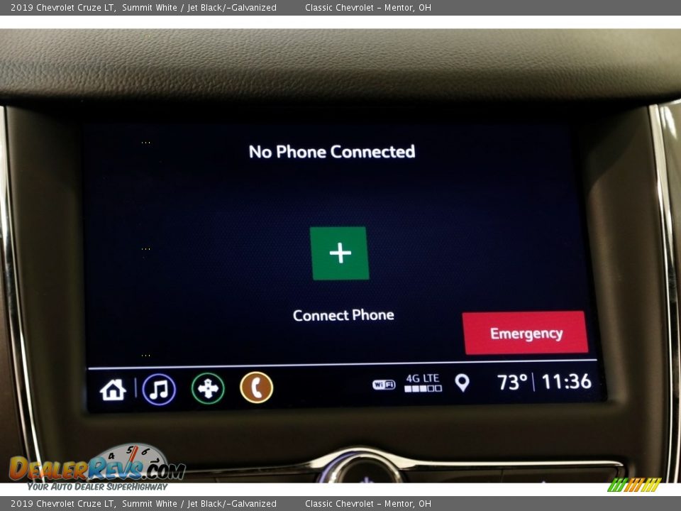 2019 Chevrolet Cruze LT Summit White / Jet Black/­Galvanized Photo #12