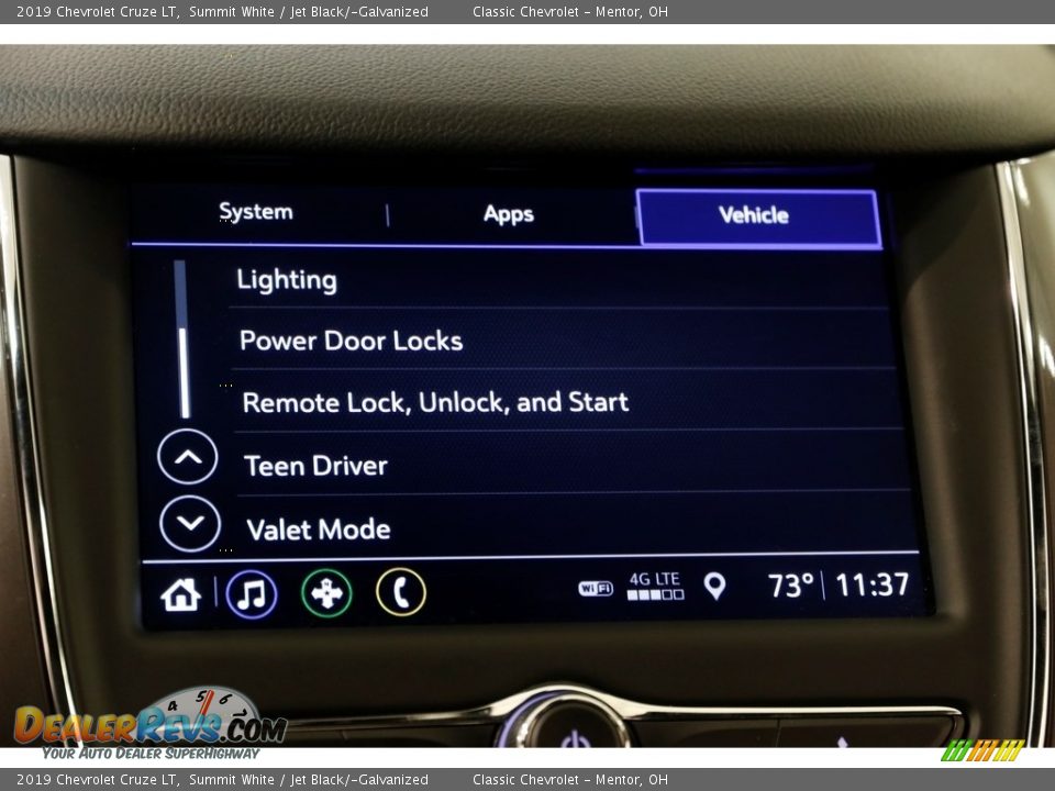 2019 Chevrolet Cruze LT Summit White / Jet Black/­Galvanized Photo #15