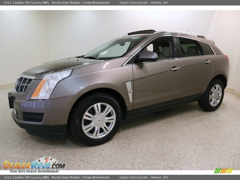 2012 Cadillac SRX Luxury AWD Mocha Steel Metallic / Shale/Brownstone Photo #3