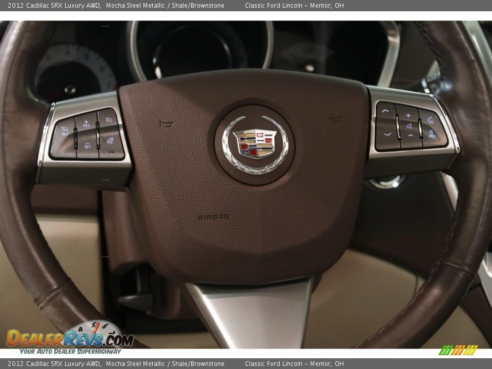 2012 Cadillac SRX Luxury AWD Mocha Steel Metallic / Shale/Brownstone Photo #7