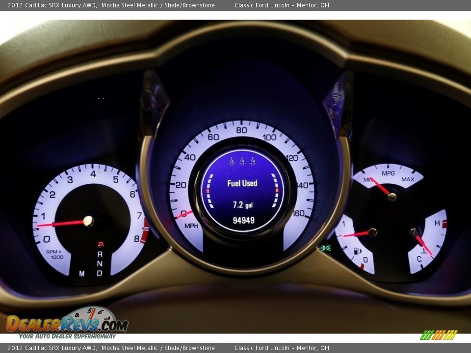 2012 Cadillac SRX Luxury AWD Mocha Steel Metallic / Shale/Brownstone Photo #8