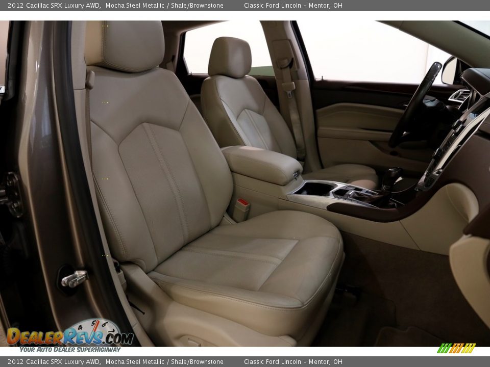 2012 Cadillac SRX Luxury AWD Mocha Steel Metallic / Shale/Brownstone Photo #12