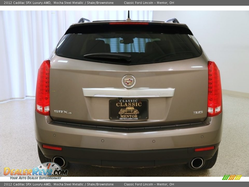 2012 Cadillac SRX Luxury AWD Mocha Steel Metallic / Shale/Brownstone Photo #17