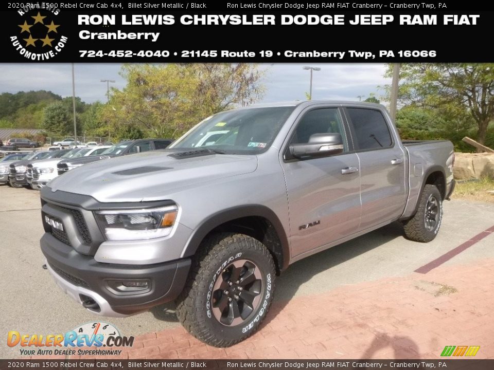 2020 Ram 1500 Rebel Crew Cab 4x4 Billet Silver Metallic / Black Photo #1