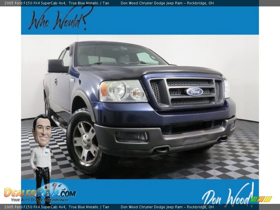 2005 Ford F150 FX4 SuperCab 4x4 True Blue Metallic / Tan Photo #1