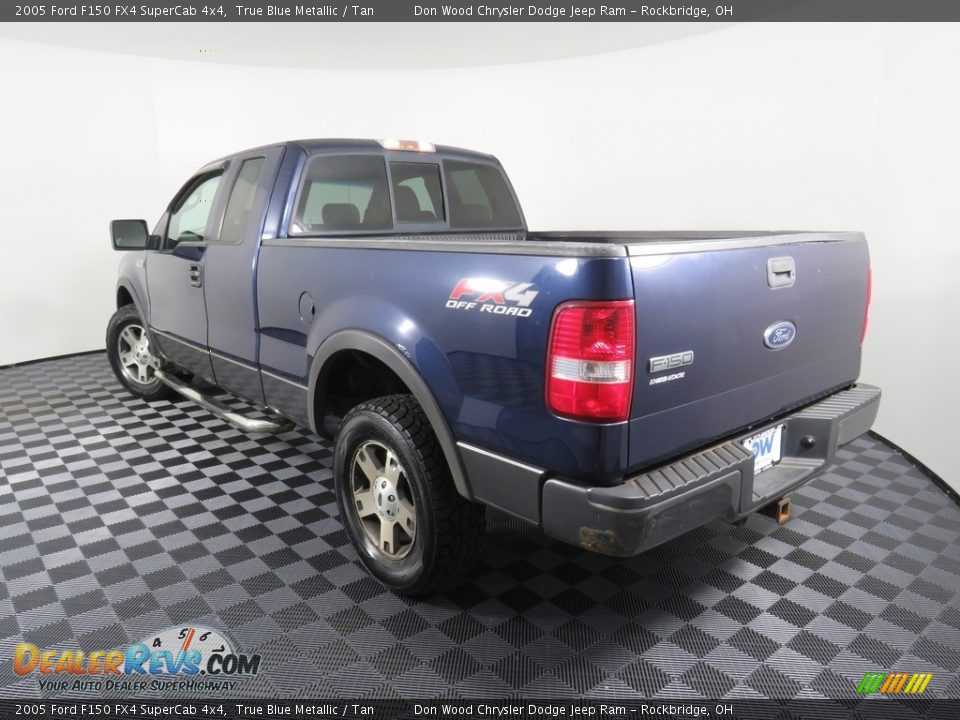 2005 Ford F150 FX4 SuperCab 4x4 True Blue Metallic / Tan Photo #10