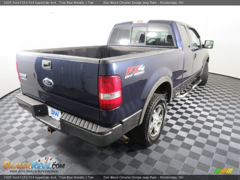 2005 Ford F150 FX4 SuperCab 4x4 True Blue Metallic / Tan Photo #13