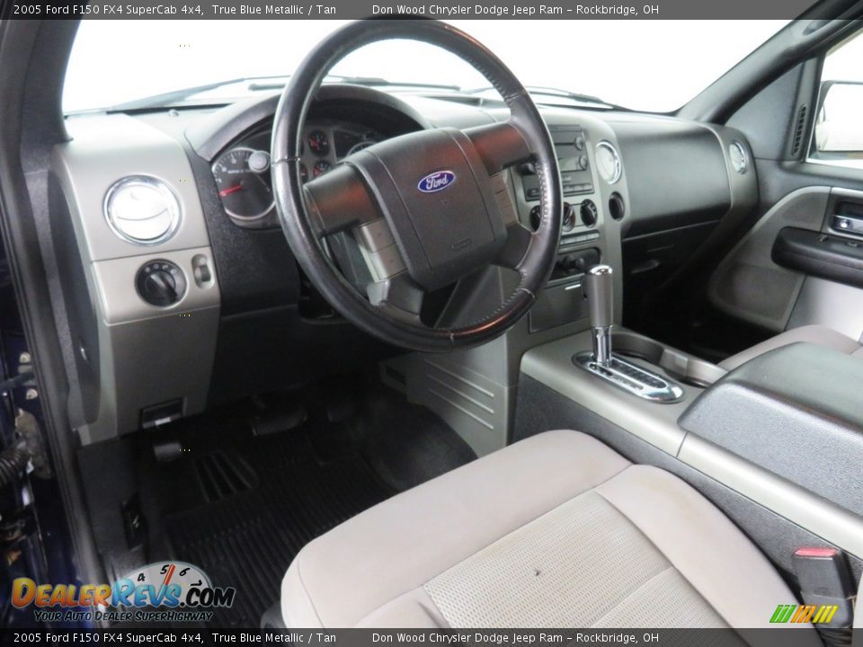 2005 Ford F150 FX4 SuperCab 4x4 True Blue Metallic / Tan Photo #20
