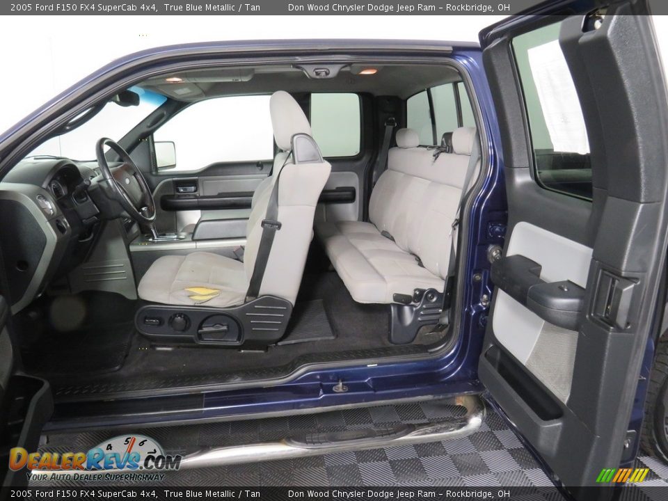 2005 Ford F150 FX4 SuperCab 4x4 True Blue Metallic / Tan Photo #21